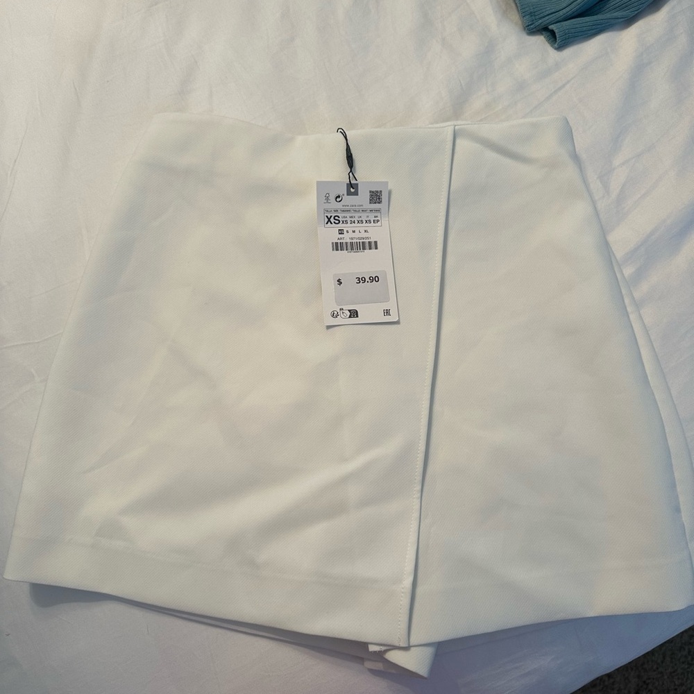 Zara White Mini Skirt NWT